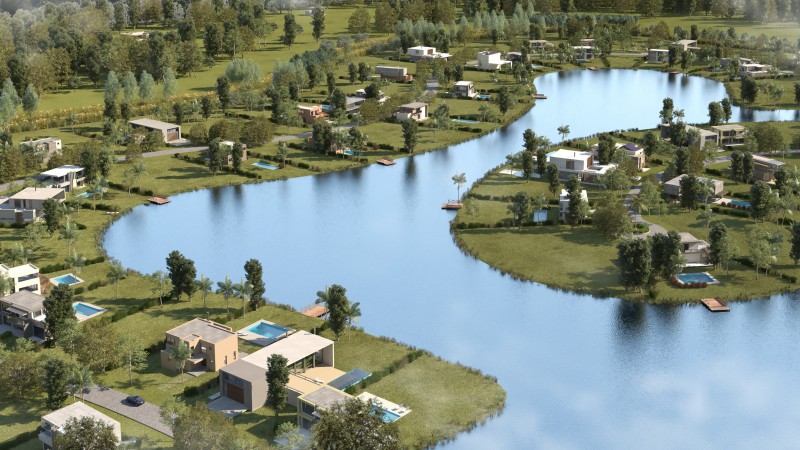 Lanzan un barrio premium y presentan un parque central con diseño del Estudio Thays